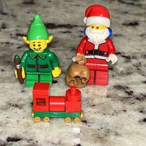 LEGO CMF Series 11 Holiday Elf &‎ Santa Christmas Minifigure - col169